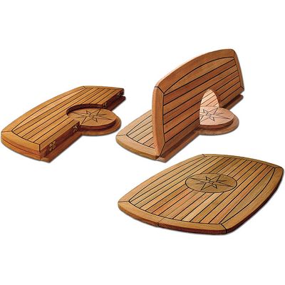 Bordplate Nautic Star circle 29/58 x 93 cm