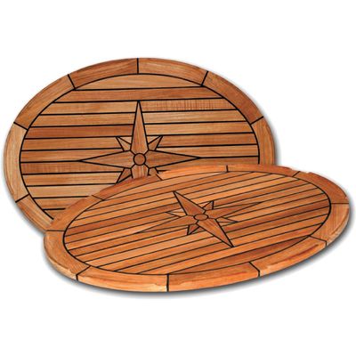 Bordplate Nautic Star oval 58 x 80 cm