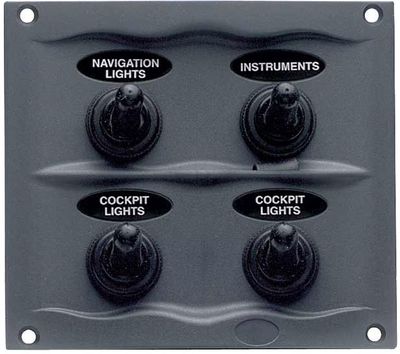 Bryterpanel 4 brytere Compact 12V - BEP