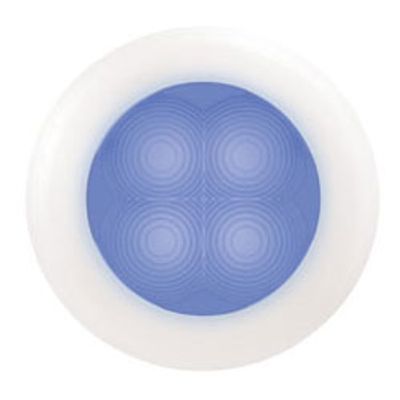 Slimline LED Hella hvit, blått lys