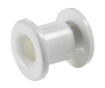 Slange-gjennomføring, hvit nylon