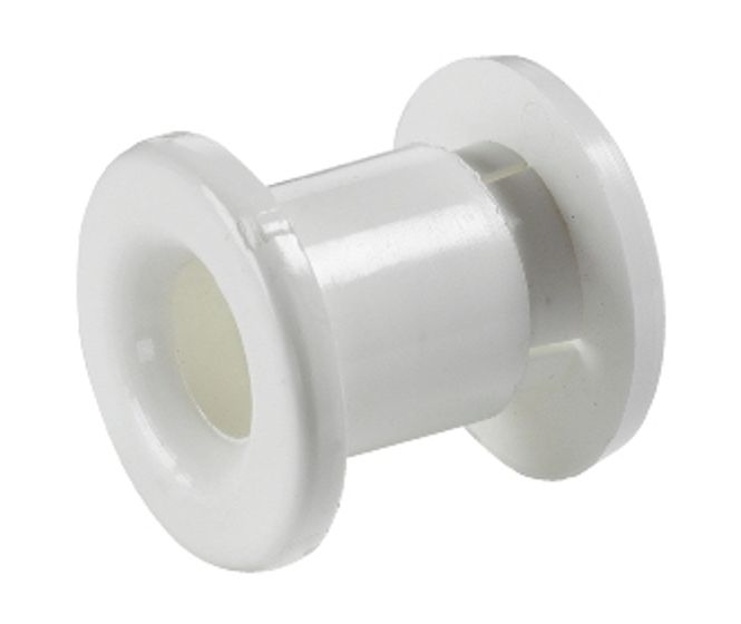 Hovedbilde Slange-gjennomføring, hvit nylon