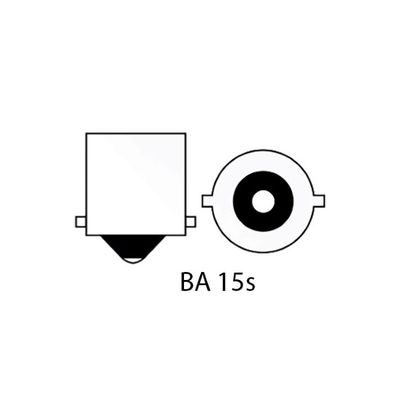 LED pære m/kuppel BA15S