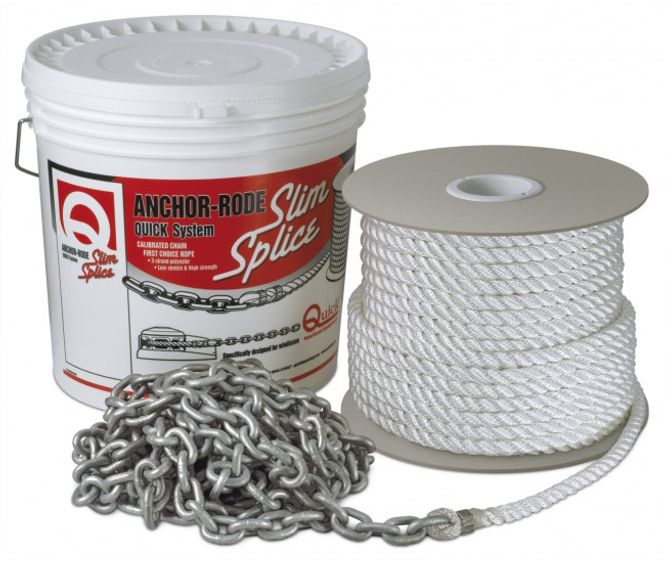 Hovedbilde Quick Ankerline med tau og 6mm kjetting