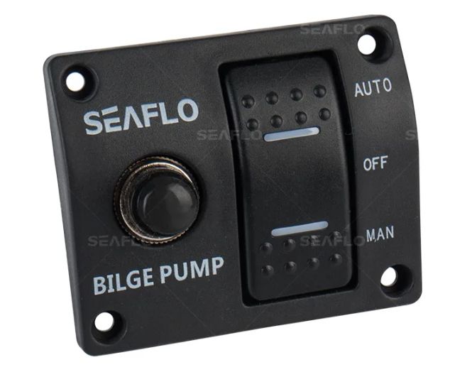 Hovedbilde Seaflo Bryterpanel Lensepumpe 12/24V