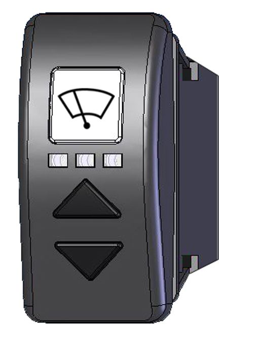 Hovedbilde Bryter CT41 for vindusviskermotor 40W