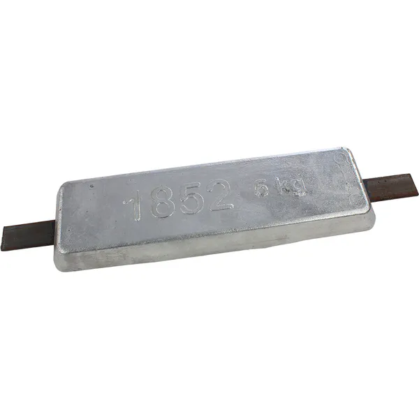 Hovedbilde 1852 Sinkanode rektangulær 5 kg