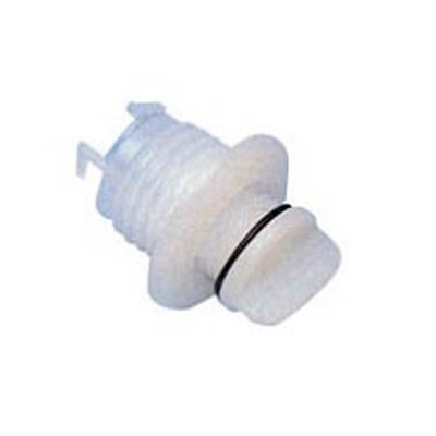 Lenseplugg / bunnplugg nylon hvit