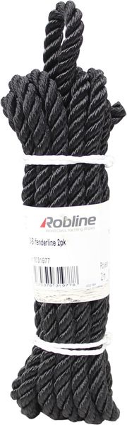 Hovedbilde Robline 3-slått fenderline 2-pk sort 10mm