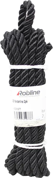Hovedbilde Robline 3-slått fenderline 2-pk sort 10mm
