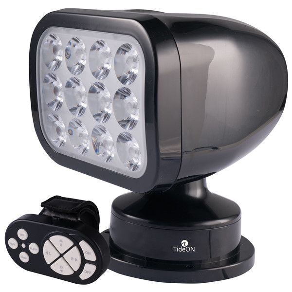 Hovedbilde TideON Lyskaster LED SORT m/trådløs fjernkontroll