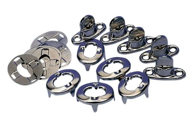 Hovedbilde Vriknapp Forkrommet 6mm 5pk