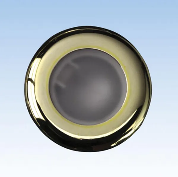 Hovedbilde  Taklampe messingforkrommet plast